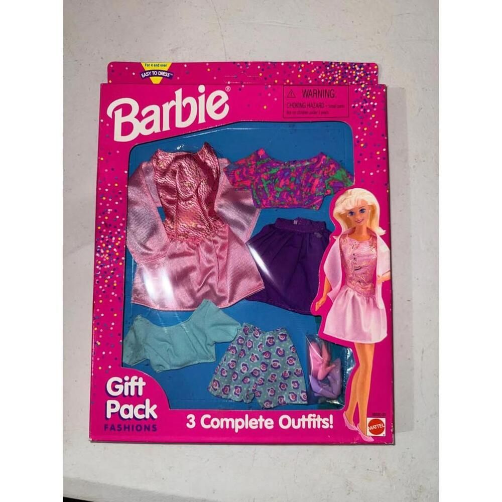 Vintage Barbie Gift Pack Fashions – 3 Complete Outfits – NRFB